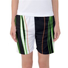 Colorful lines harmony Women s Basketball Shorts