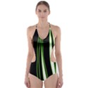 Colorful lines harmony Cut-Out One Piece Swimsuit View1