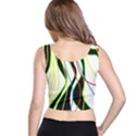 Colorful lines - abstract art Crop Top View3