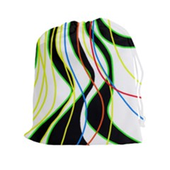 Colorful Lines - Abstract Art Drawstring Pouches (xxl)