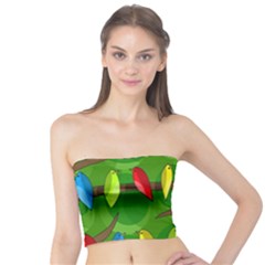 Parrots Flock Tube Top by Valentinaart