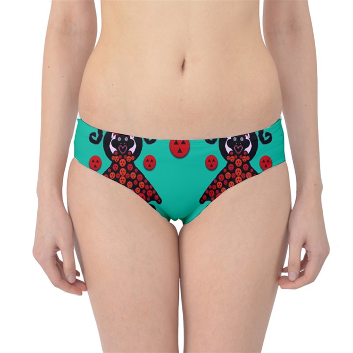 Dancing In Polka Dots Hipster Bikini Bottoms