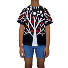 Simply Decorative Tree Kids  Short Sleeve Swimwear