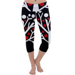 Simply Decorative Tree Capri Yoga Leggings