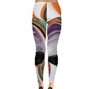 Abstract Orb in Orange, Purple, Green, and Black Leggings  View2