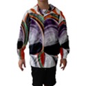 Abstract Orb in Orange, Purple, Green, and Black Hooded Wind Breaker (Kids) View1