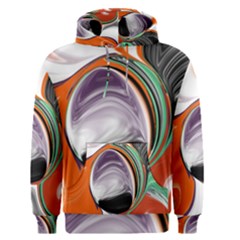 Abstract Orb In Orange, Purple, Green, And Black Men s Pullover Hoodie by digitaldivadesigns