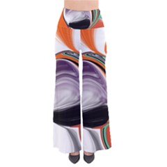 Abstract Orb In Orange, Purple, Green, And Black Pants