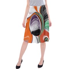 Abstract Orb Midi Beach Skirt