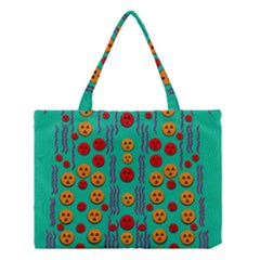 Pumkins Dancing In The Season Pop Art Medium Tote Bag