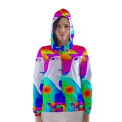 Abstract Color Dream Hooded Wind Breaker (women)