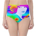 Abstract Color Dream High-Waist Bikini Bottoms View1