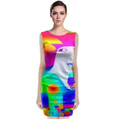 Abstract Color Dream Classic Sleeveless Midi Dress by icarusismartdesigns