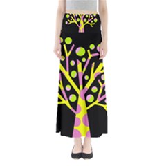 Simple Colorful Tree Maxi Skirts