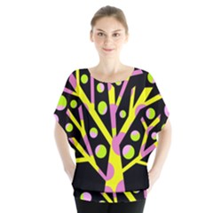 Simple Colorful Tree Blouse