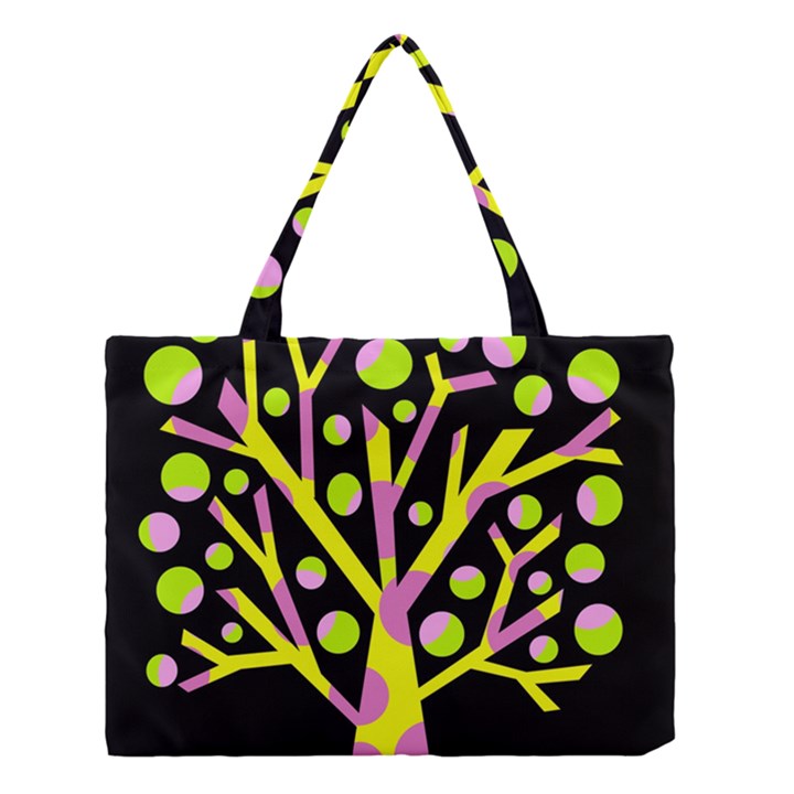 Simple colorful tree Medium Tote Bag