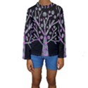 Purple magical tree Kids  Long Sleeve Swimwear View1