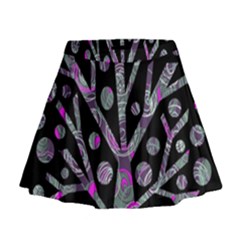 Purple Magical Tree Mini Flare Skirt