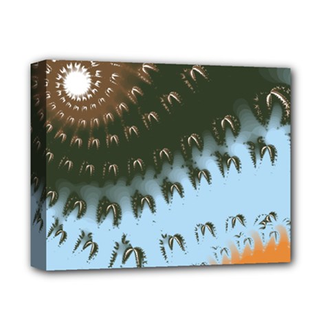 Sun-ray Swirl Design Deluxe Canvas 14  X 11 