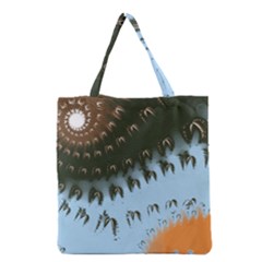 Sun-ray Swirl Design Grocery Tote Bag