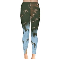 Sun-ray Swirl Design Leggings 