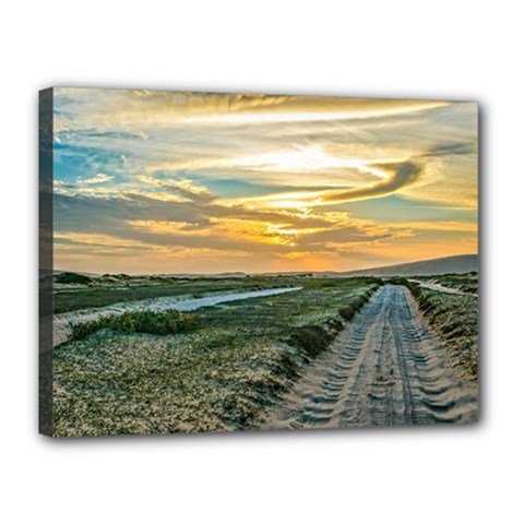 Jericoacoara National Park Dunes Road Canvas 16  X 12  by dflcprints