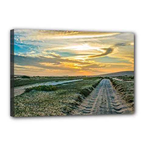 Jericoacoara National Park Dunes Road Canvas 18  X 12  by dflcprints