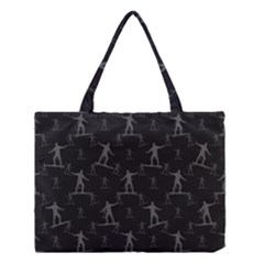 Surfing Motif Pattern Medium Tote Bag by dflcprints