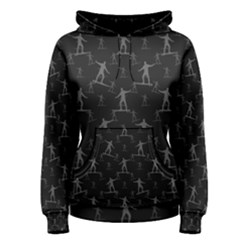 Surfing Motif Pattern Women s Pullover Hoodie