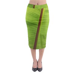 Ensete Leaf Midi Pencil Skirt