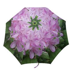 Purple Rhododendron Flower Folding Umbrellas by picsaspassion