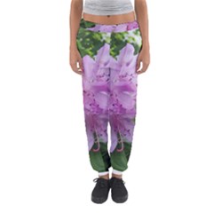 Purple Rhododendron Flower Women s Jogger Sweatpants by picsaspassion