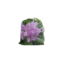 Purple Rhododendron Flower Drawstring Pouches (xs) 