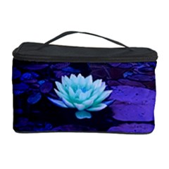 Lotus Flower Magical Colors Purple Blue Turquoise Cosmetic Storage Case by yoursparklingshop