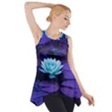 Lotus Flower Magical Colors Purple Blue Turquoise Side Drop Tank Tunic View1