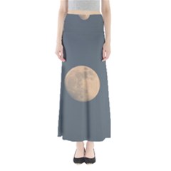 The Moon And Blue Sky Maxi Skirts by picsaspassion