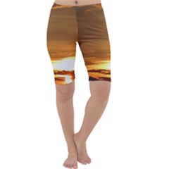 Summer Sunset Cropped Leggings  by picsaspassion