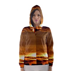 Summer Sunset Hooded Wind Breaker (women) by picsaspassion