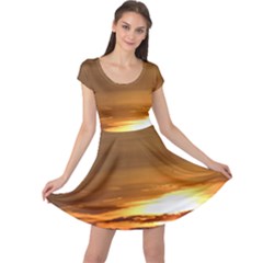 Summer Sunset Cap Sleeve Dresses by picsaspassion