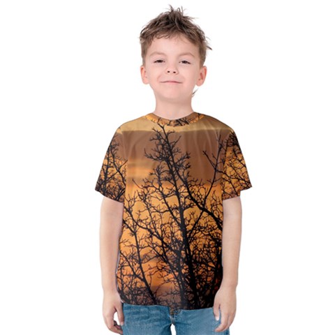 Colorful Sunset Kids  Cotton Tee by picsaspassion