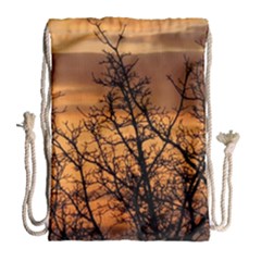 Colorful Sunset Drawstring Bag (large) by picsaspassion