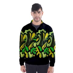 Yellow And Green Spot Wind Breaker (men) by Valentinaart