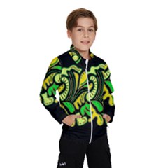 Yellow And Green Spot Wind Breaker (kids) by Valentinaart