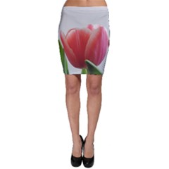 Red Tulips Bodycon Skirt by picsaspassion