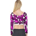 Something purple Long Sleeve Crop Top View2