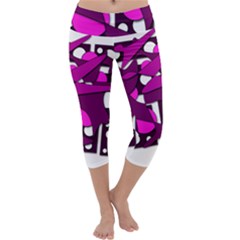 Something Purple Capri Yoga Leggings