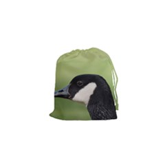 Goose Bird In Nature Drawstring Pouches (xs) 