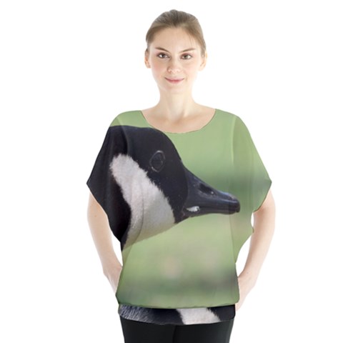 Goose, Black And White Blouse by picsaspassion