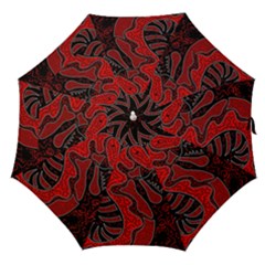 Red Dragon Straight Umbrellas by Valentinaart