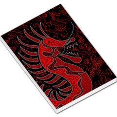 Red Dragon Large Memo Pads by Valentinaart